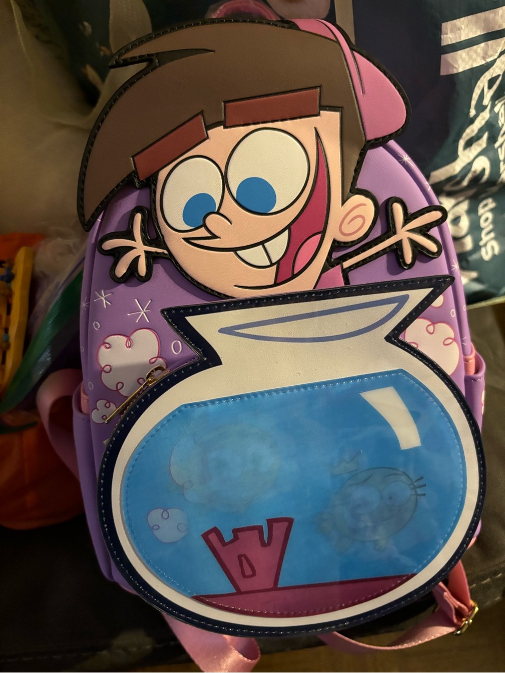 Fairly Odd Parents Loungefly Timmy Turner Fishbowl Backpack